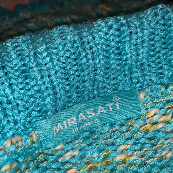 Mirasati Paris Green Multicolor Open Sweater - Picture 11 of 12